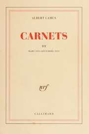 Cover of: Carnets III