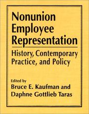 Nonunion employee representation : history, contemporary practice, and policy