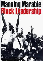 Black Leadership by Manning Marable