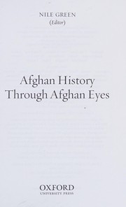 Cover of: Afghan History Through Afghan Eyes
