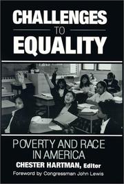 Cover of: Challenges to Equality: Poverty and Race in America