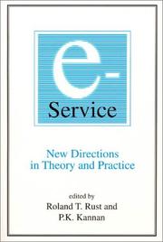 Cover of: E-Service: New Directions in Theory and Practice