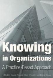 Cover of: Knowing in Organizations: A Practice-Based Approach