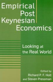 Cover of: Empirical post Keynesian economics: looking at the real world