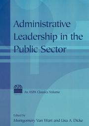 Administrative leadership in the public sector