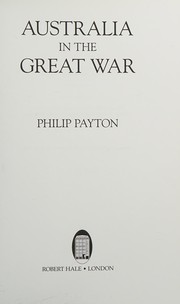 Cover of: Australia in the Great War
