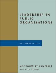 Leadership in public organizations : an introduction