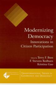 Modernizing democracy : innovations in citizen participation