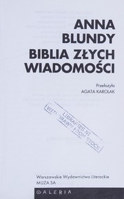 Cover of: Biblia zlych wiadomosci