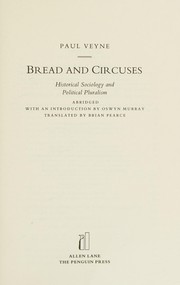 Cover of: Bread and circuses by Paul Veyne