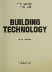 Cover of: Building technology by Lambert, Mark