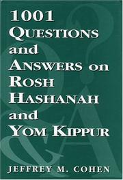 Cover of: 1,001 questions and answers on Rosh Hashanah and Yom Kippur