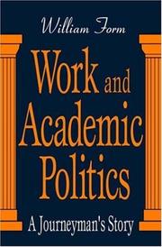 Work and academic politics : a journeyman's story