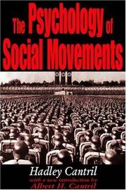 The psychology of social movements by Hadley Cantril