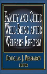 Family and child well-being after welfare reform