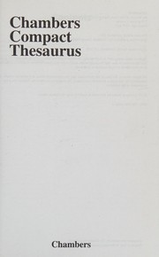 Compact Thesaurus by Chambers (ed.)