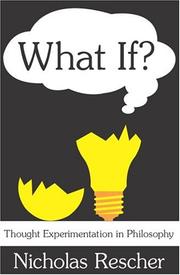 What if? : thought experimentation in philosophy