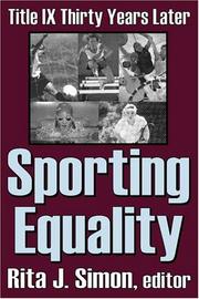 Sporting equality : Title IX thirty years later