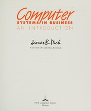 Cover of: Computer systems in business: an introduction