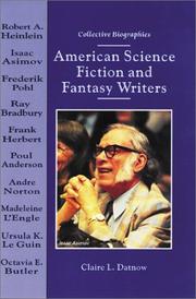 Cover of: American science fiction and fantasy writers