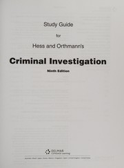 Cover of: Criminal Investigation