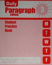 Cover of: Daily Paragraph Editing: Grade 3, Student Practice Book
