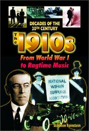 Cover of: The 1910s from World War I to ragtime music