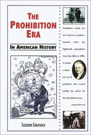 Cover of: The Prohibition Era in American History (In American History)