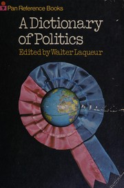 Cover of: A dictionary of politics