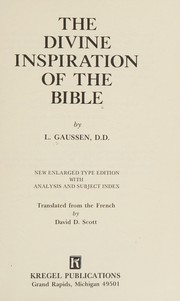 Cover of: The divine inspiration of the Bible.