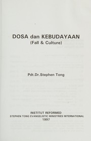 Cover of: Dosa dan kebudayaan = by Chongrong Tang