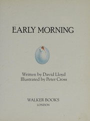 Cover of: Early morning