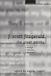 Cover of: F. Scott Fitzgerald: The Great Gatsby