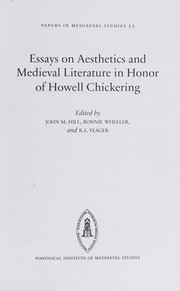 Cover of: Essays on Aesthetics and Medieval Literature in Honor of Howell Chickering