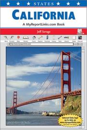 Cover of: California: a MyReportLinks.com book
