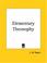 Cover of: Elementary Theosophy