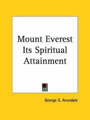 Cover of: Mount Everest: Its Spiritual Attainment