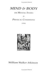 Cover of: Mind and Body or Mental States and Physical Conditions