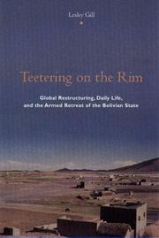 Cover of: Teetering on the Rim by Lesley Gill