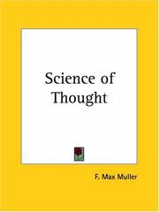 Cover of: Science of Thought by F. Max Müller