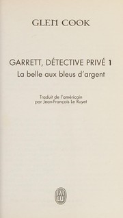 Cover of: Garrett, dÃ©tective privÃ©, Tome 1 (French Edition)
