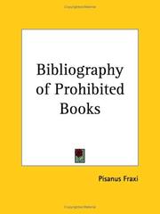 Cover of: Bibliography of Prohibited Books by Henry Spencer Ashbee