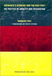 Cover of: Adenauer's Germany and the Nazi Past