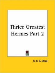 Cover of: Thrice Greatest Hermes, Part 2