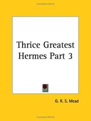 Cover of: Thrice Greatest Hermes, Part 3