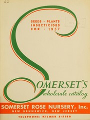 Cover of: Somerset's wholesale catalog: seeds, plants, insecticides for 1957