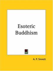 Cover of: Esoteric Buddhism by Alfred Percy Sinnett