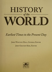Cover of: History of the World: Earliest Times to the Present Day