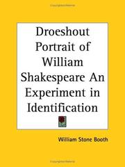 Cover of: Droeshout Portrait of William Shakespeare An Experiment in Identification