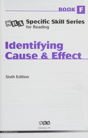 Cover of: Identifying Cause and Effect Level F